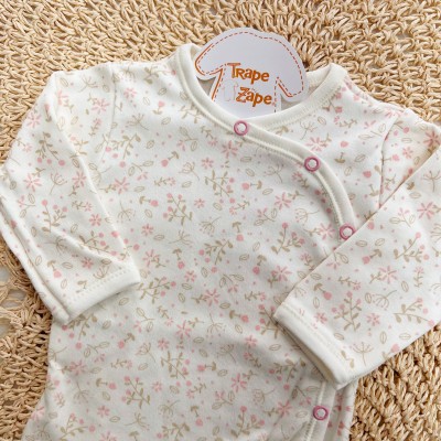 Body Kimono M/L Raminhos Rose - Off White